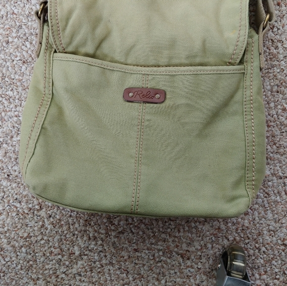 Relic Cotton Green Cross-Body Bag Thick Strap - Picture 4 of 8